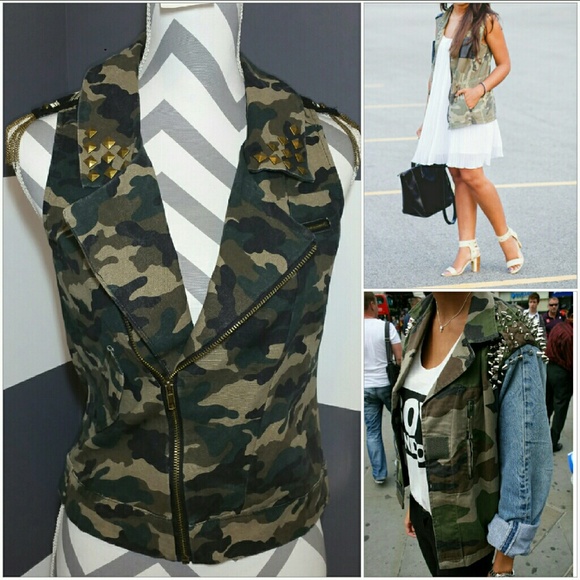 LAST ONE💋MILITARY CAMO VEST NWOT - Picture 3 of 4