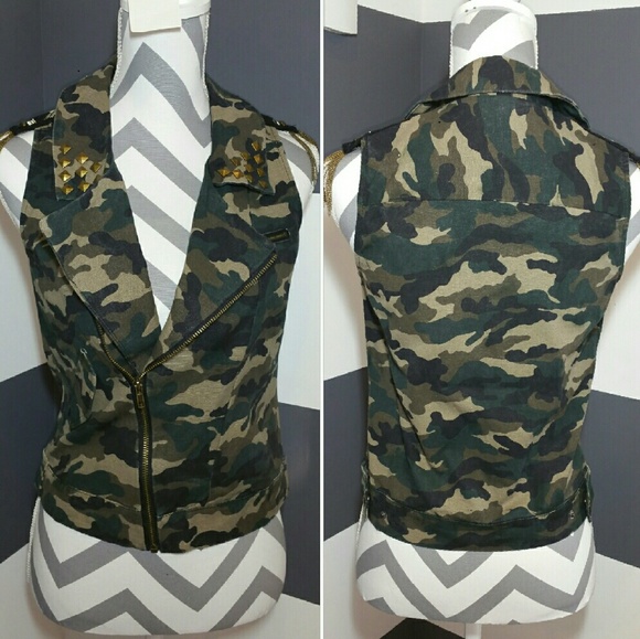 LAST ONE💋MILITARY CAMO VEST NWOT - Picture 4 of 4