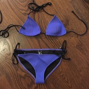 Authentic triangl swim suit m top sm bottoms