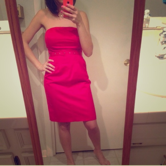 The Limited, Red, strapless dress
