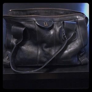 Fossil black leather purse