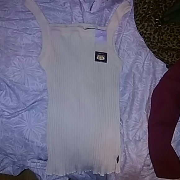 Short sleeve sand colored shirt