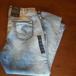 SUKI silver boyfriend jeans