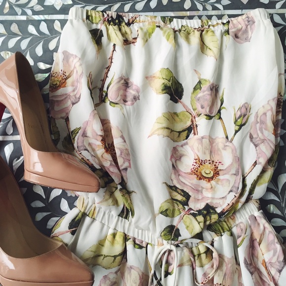 Strapless Floral jumper