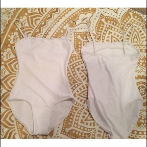 2 White Leotards