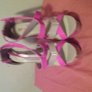 Pink& Cream Heels