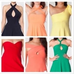 American Apparel Multi Way Dress in Coral Size L