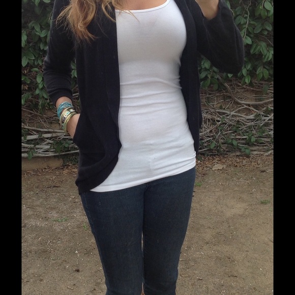Black cardigan