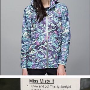 Lululemon Miss Misty II jacket, size 2