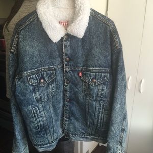 Vintage Levi's Sherpa Lined Trucker Jean Jacket