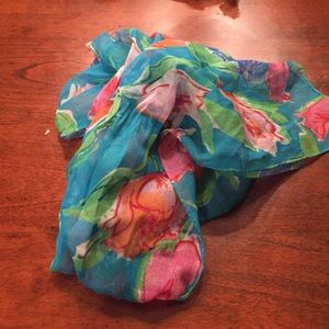 Floral tie headband