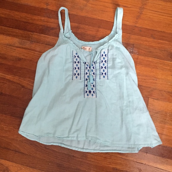 Blue Hollister Tank!❤️