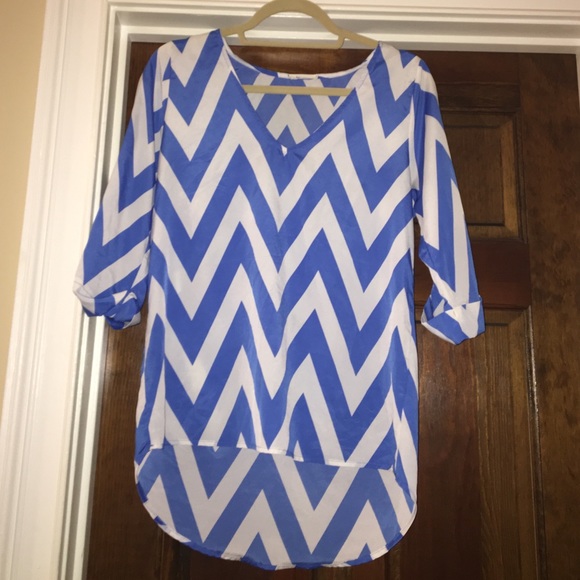 Blue chevron shirt