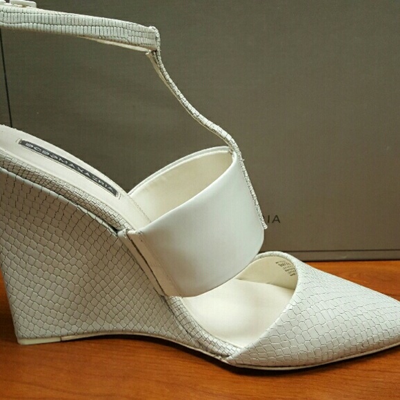 BCBG croc patterned mules