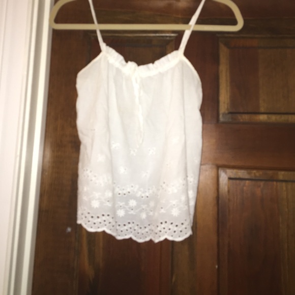White crop/tank top