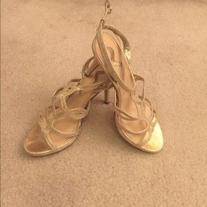 Nina gold strap sandals