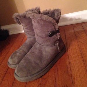 Gray Bailey Button Uggs
