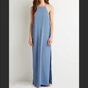 Contemporary Side-Slit Maxi Dress