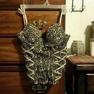 Camo/cheetah print corset