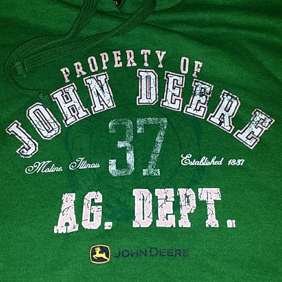 John Deere green sweatshirt