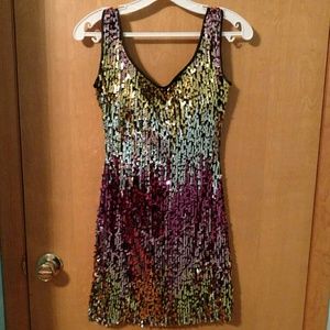 Multicolored, Short Dress