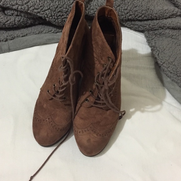 Brown booties