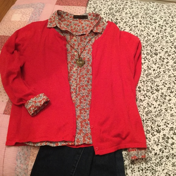 Floral Limited Brand Button Up Shirt