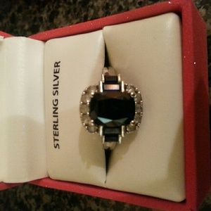 Sterling Silver Sapphire Ring