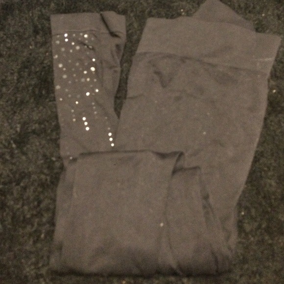 Black Spandex with Sparkles at the Bottom