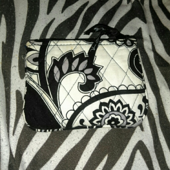 Midnight paisley coin purse