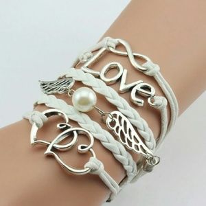 Sold Bundle! Love with pearl bracelet