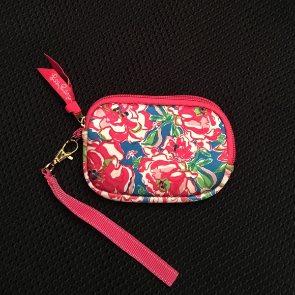 Lilly Pulitzer wristlet change/lipstick/ID purse