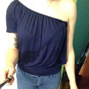 One sleeve shirt - navy blue