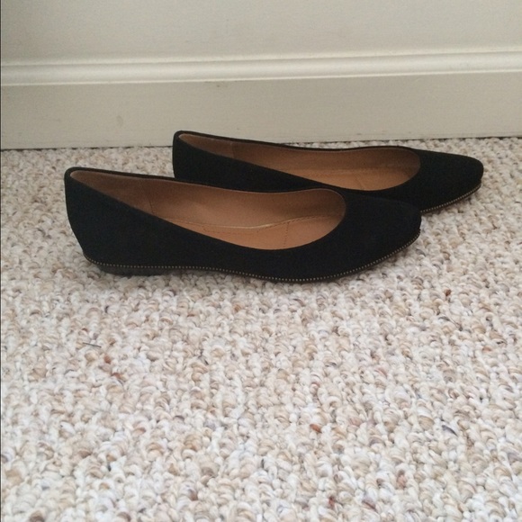 $795 Authentic Givenchy Suede Zipper Flats, 36! - Picture 2 of 4