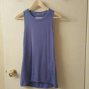 Cute Athleta long baby blue tank top!