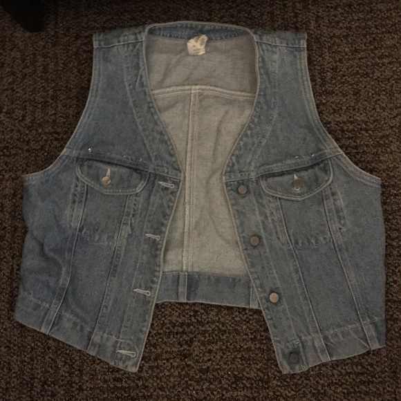 Vintage gap jean vest