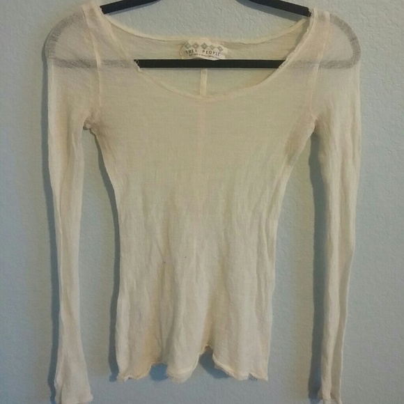 Sheer Free People Long Sleeve