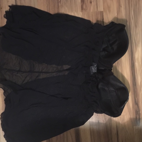 Sexy black nightie w rhinestones - Picture 4 of 4