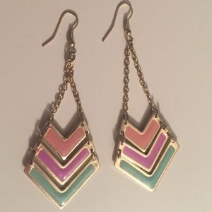 Two pairs of statement earrings