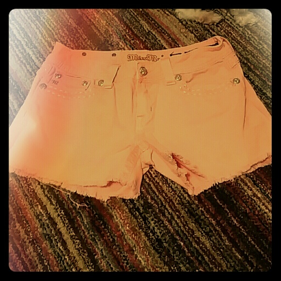 Orange Miss Me Shorts
