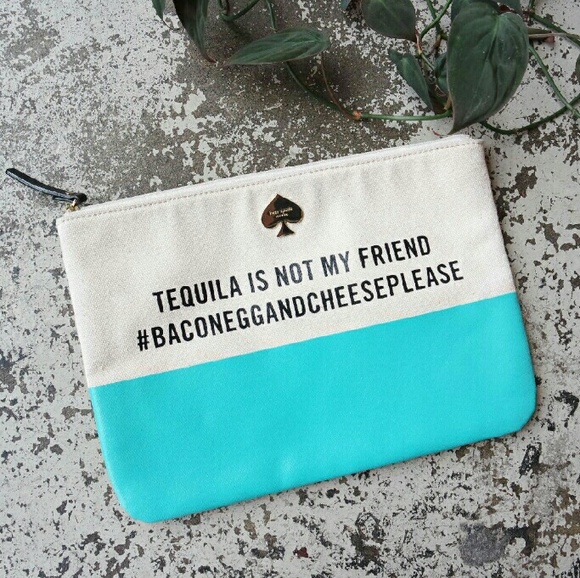 Kate Spade Tequila Is Not My Friend Clutch