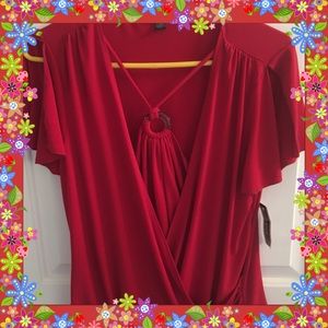 Gorgeous Red Top. Unique