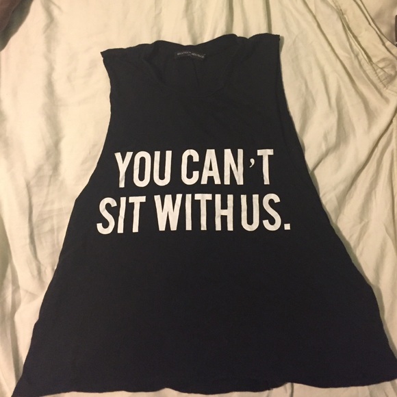 Lightly worn You Can't Sit With Us muscle tank