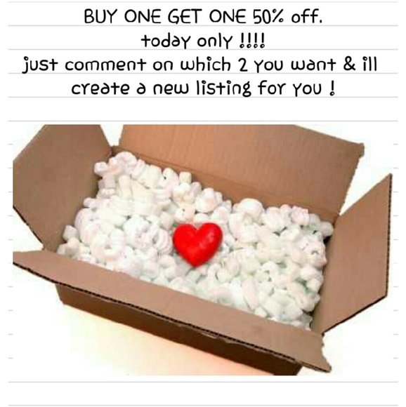 buy one, get one 50% off....