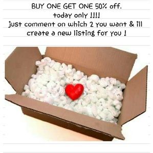 buy one, get one 50% off....