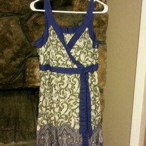 IZOD  sleeveless faux wrap dress