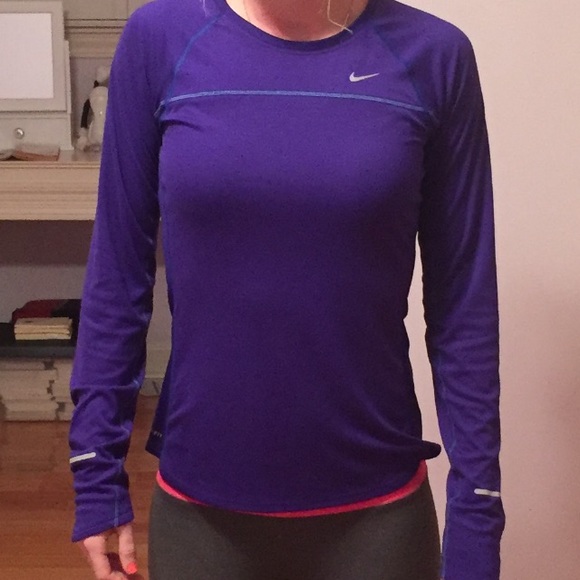 Nike Tops - NWOT Nike dri fit long sleeve shirt. Royal blue