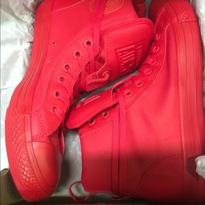 All Red converse Sneakers (ask for your size)