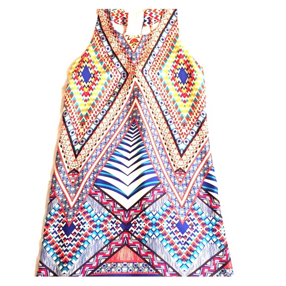 Fun printed & multi colored dress