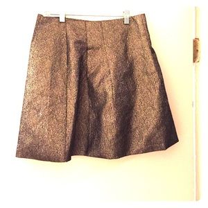 Gold sparkle mini skirt!